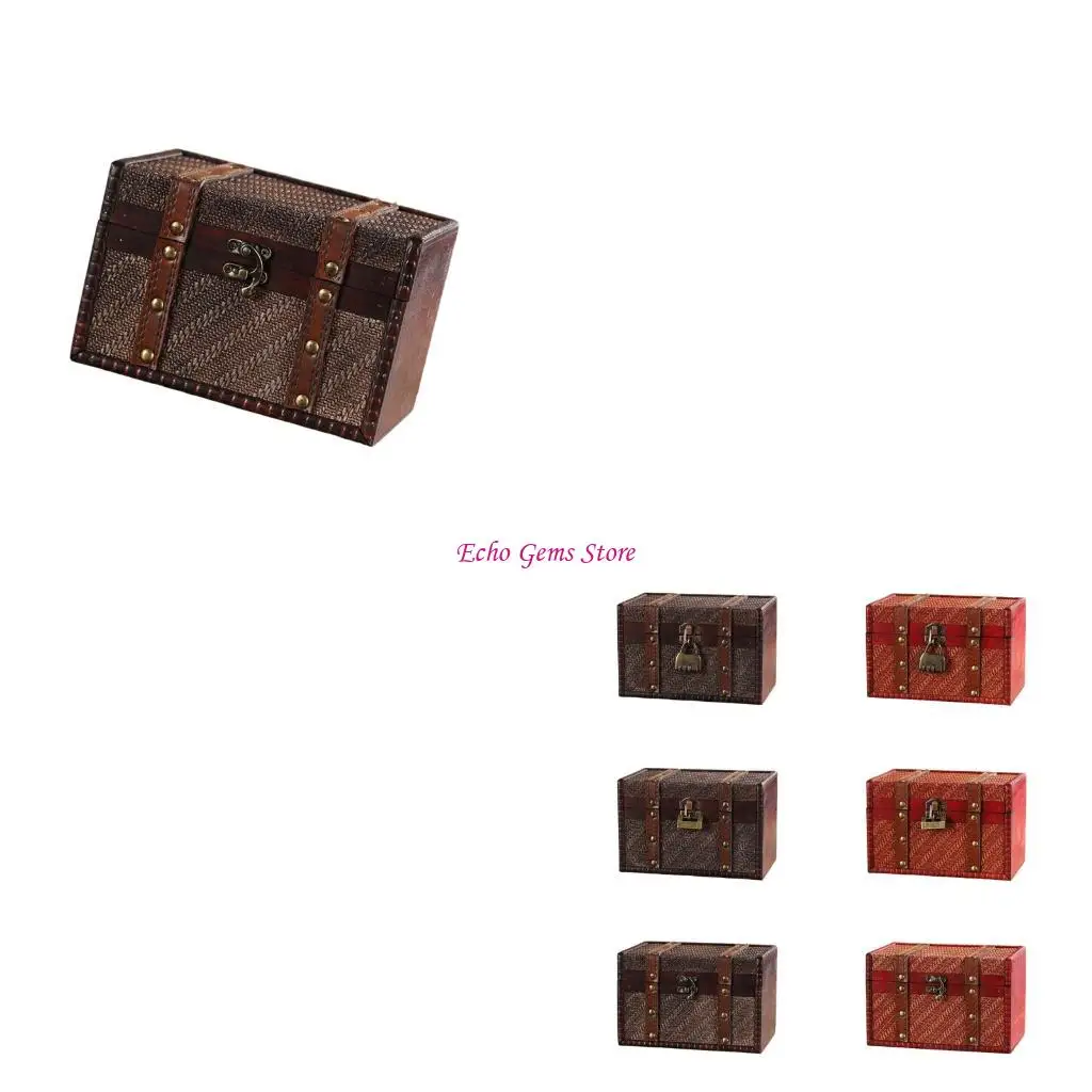 

Necklace Storage Box Jewelry Case Vintage Necklace Organizers Texture C71A