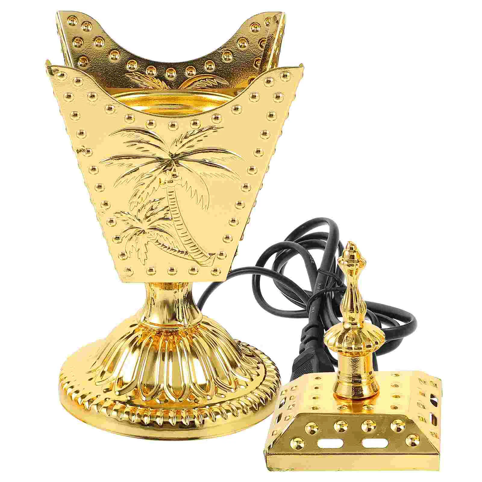 

-in Incense Burner Small Reusable Heater Retro Metal Craft Iron Table Decors Indoor