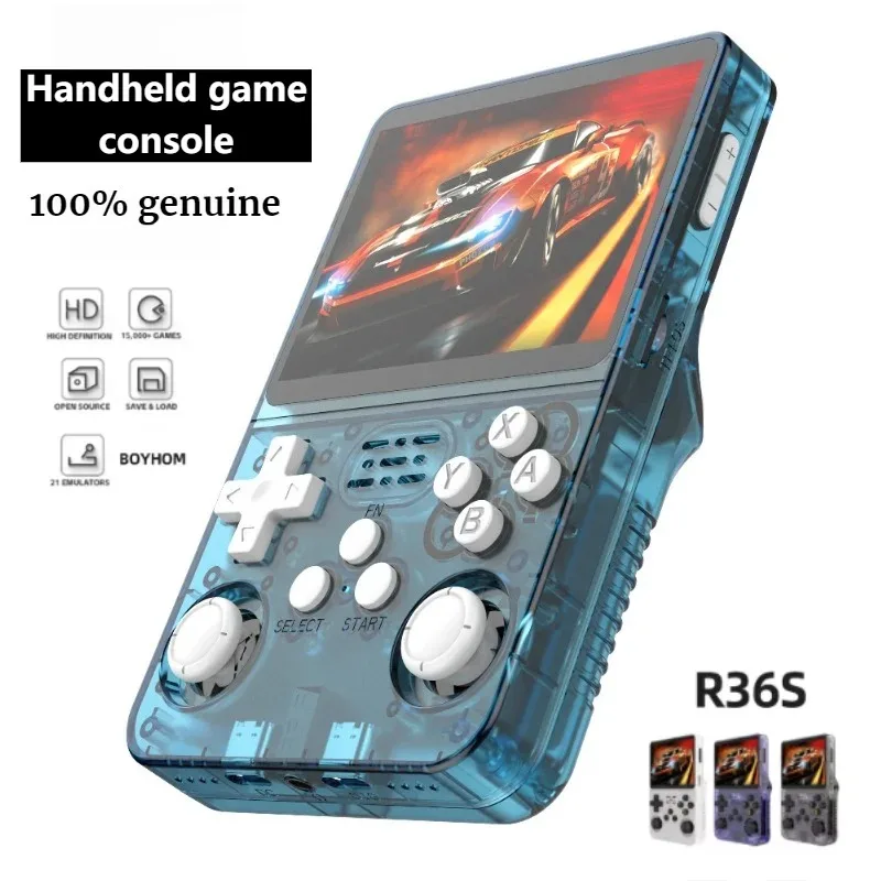 

EOENKK R36S Retro Handheld Video Game Console Linux System 3.5 Inch IPS Screen R35s Pro Portable Pocket Video Player 64GB Games