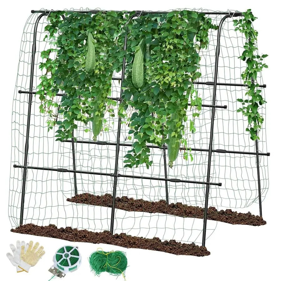 

Trellis for Garden Vegetable Trellis,63 x 63 UShaped Metal Garden Trellis Arch Plant Grow Support Frame for Climbing Plants Supp