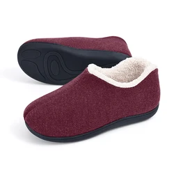 Goosecret House Cotton Slippers For Women Winter Indoor Warm Cozy Fur Fuzzy Slippers Couple Bedroom Non-Slip Memory Foam Slides