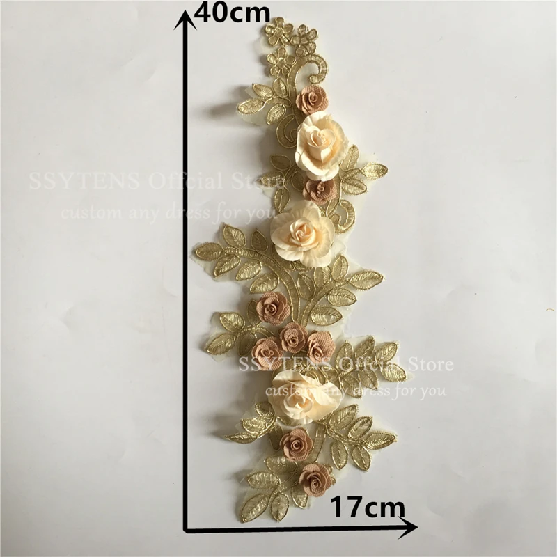 ثلاثية الأبعاد التطريز البوليستر طوق زهرة جوفاء الدانتيل زهرة DIY بها بنفسك الخياطة تقليم الملابس التبعي للملابس طوق الكفة الديكور #2