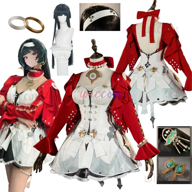 

Game Zenless Zone Zero Cosplay Costume Astra Yao Cosplay Costume ZZZ Women Dress Wig Astra Cosplay Carnival Roleplay Costume