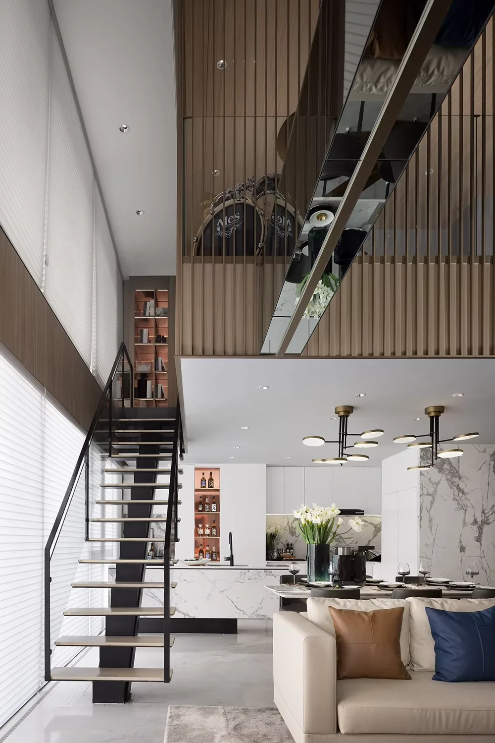 ออกแบบตกแต่งภายในสไตล์โมเดิร์น ซานไห่ ภาพเรนเดอร์ 3 มิติ แม็กซ์ แบบก่อสร้าง สเก็ตช์ ล็อเอย์ วิลล่า ห้องนั่งเล่น ให้คำปรึกษาออนไลน์ บ้าน