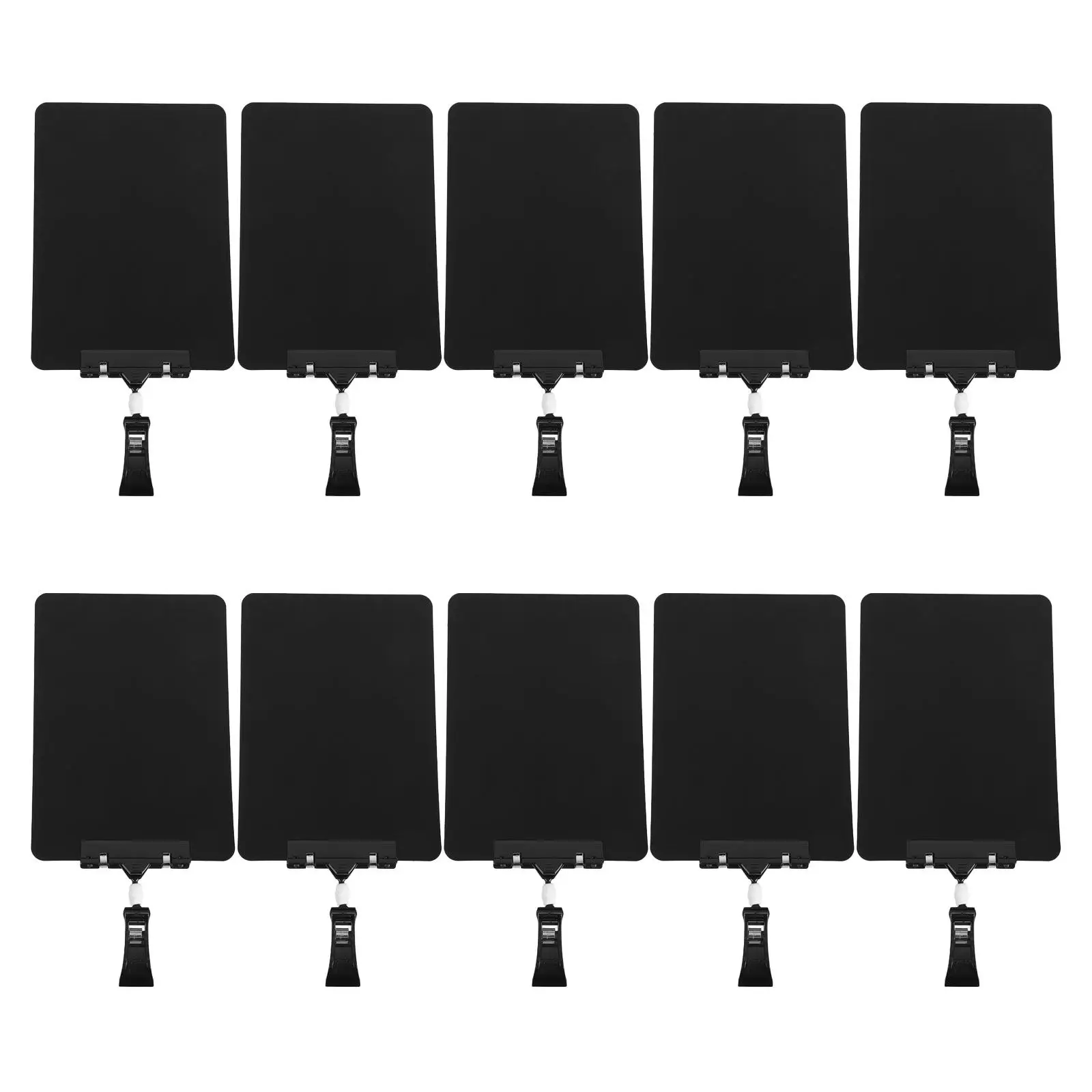 

10Sets Mini Blackboard Erasable Price Signs Double Sided Rotatable Clips for Retail Supermarket Vendor Booth Display