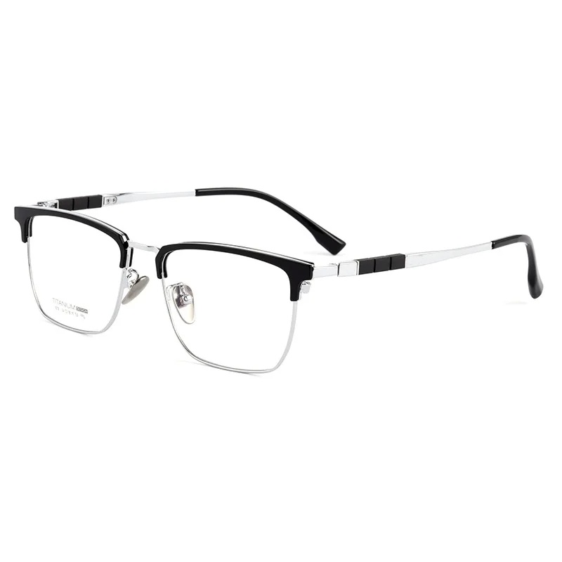 

HANDOER Men Pure Titanium Optical Prescription Eyewear Full Rim Eyeglasses Frame NEW High Quality New