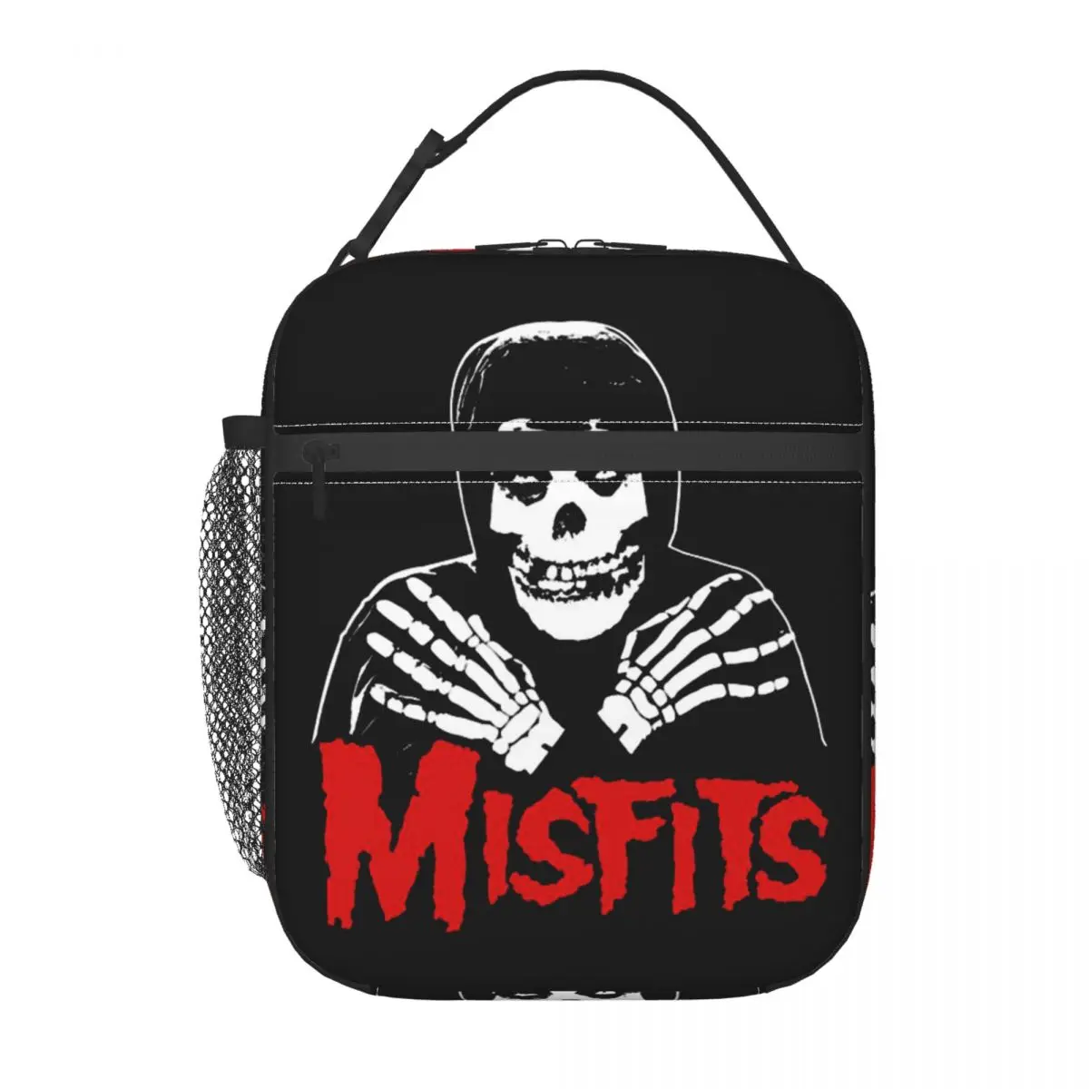 Misfits Horror Punk Rock Band Insulated Lunch Bag for Women Portable Thermal Cooler Lunch Box Office Work School