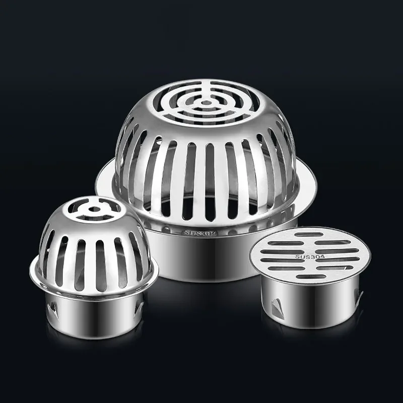 Sink Drain Floor Drain Leaf Grille Gutter Strainer Protection Leaf Trap Gutter Stainless Steel Filter Stops Leaf Drains Shower