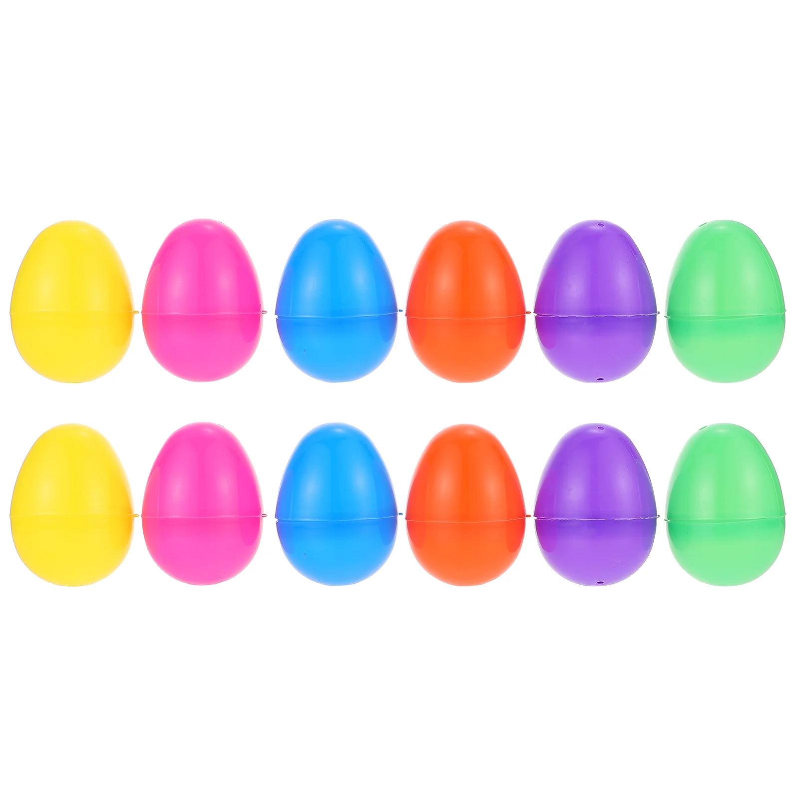 

12 Pcs Egg Decoration Easter Eggs Bulk Toddler Children's Toys Creative Twisting Plastic Decorative Fillable Baby Lottery