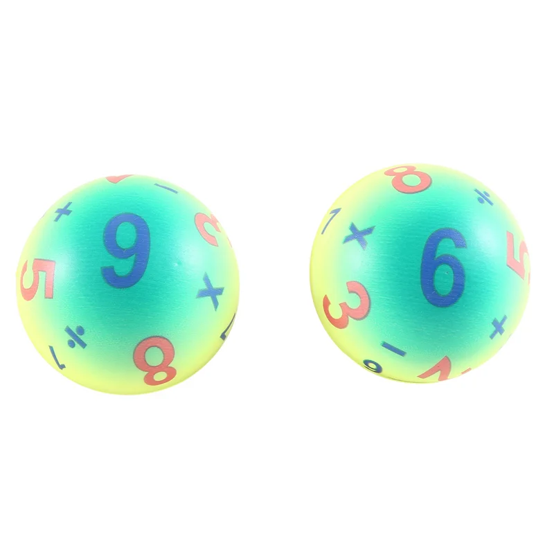 

FBIL-Digital Rainbow Ball Stress Relief Colorful Pressure Balls For Adults Kids 3D Elastic Ball Sensory Squeeze 6.
