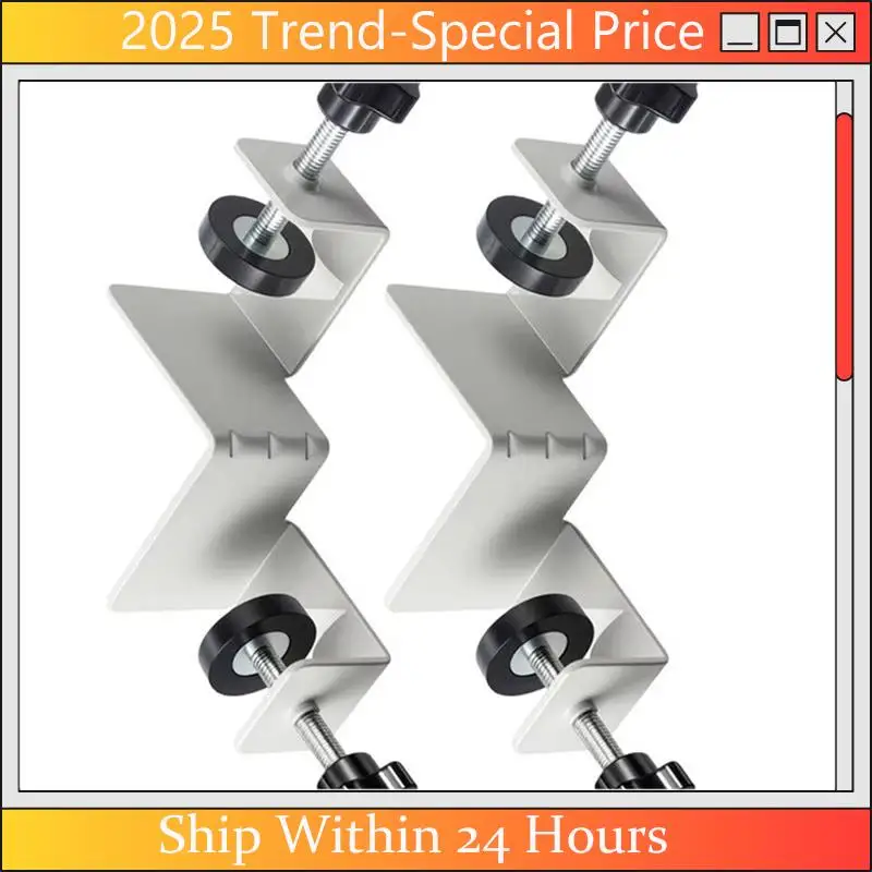 

A61Z Deals Right Angle Clamp 90 Degree 2 Pieces Corner Clamps T-Shaped Positioning Squares Clamping Tool With Adjustable Swing J