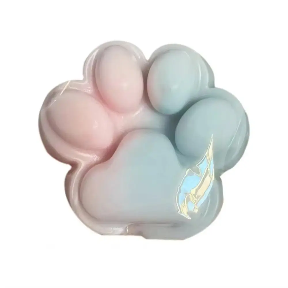 New Slow Rebound Cat Paw Squeeze Toy Colorful Soft TPR Pinching Cat Paw Stress Anxiety Relief Funny Gift Decompressing Toy