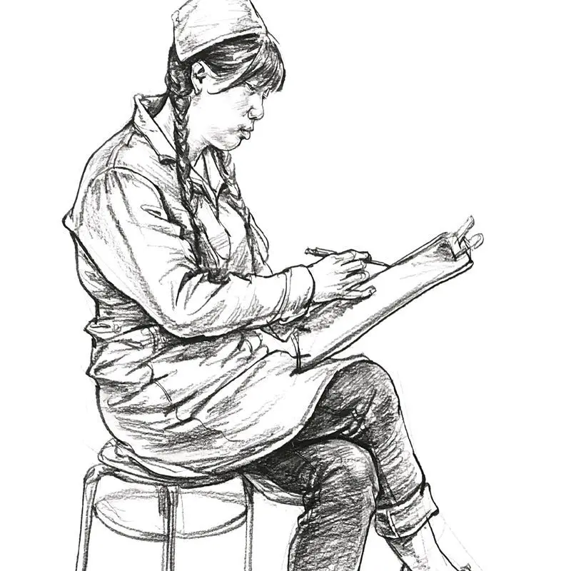 Drawing and Copying Card Character Sketching Basic Edition Art Training Self Study Introduction Basic Teaching Original Edition