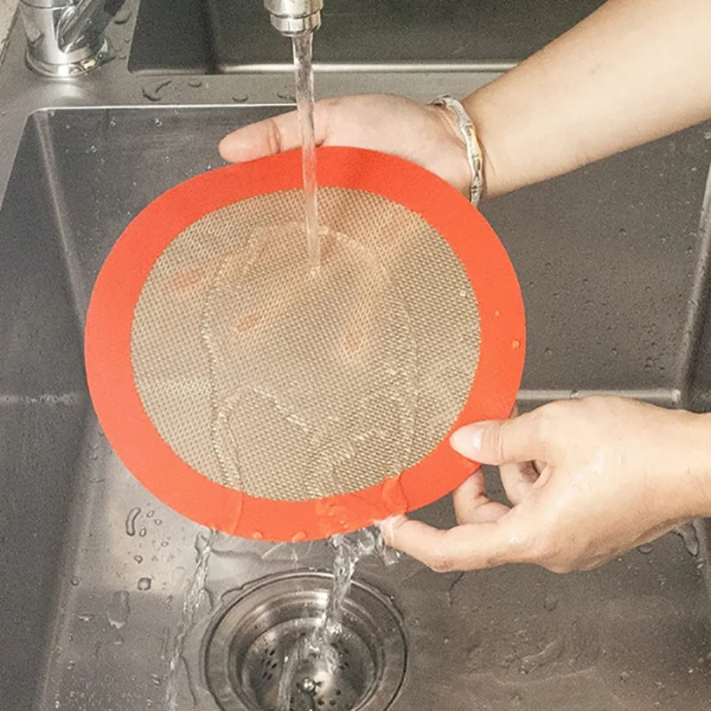 Round Non-Stick Silicone Baking Mats, reutilizáveis, Food Grade, Easy Clean, Macarons e Cookies