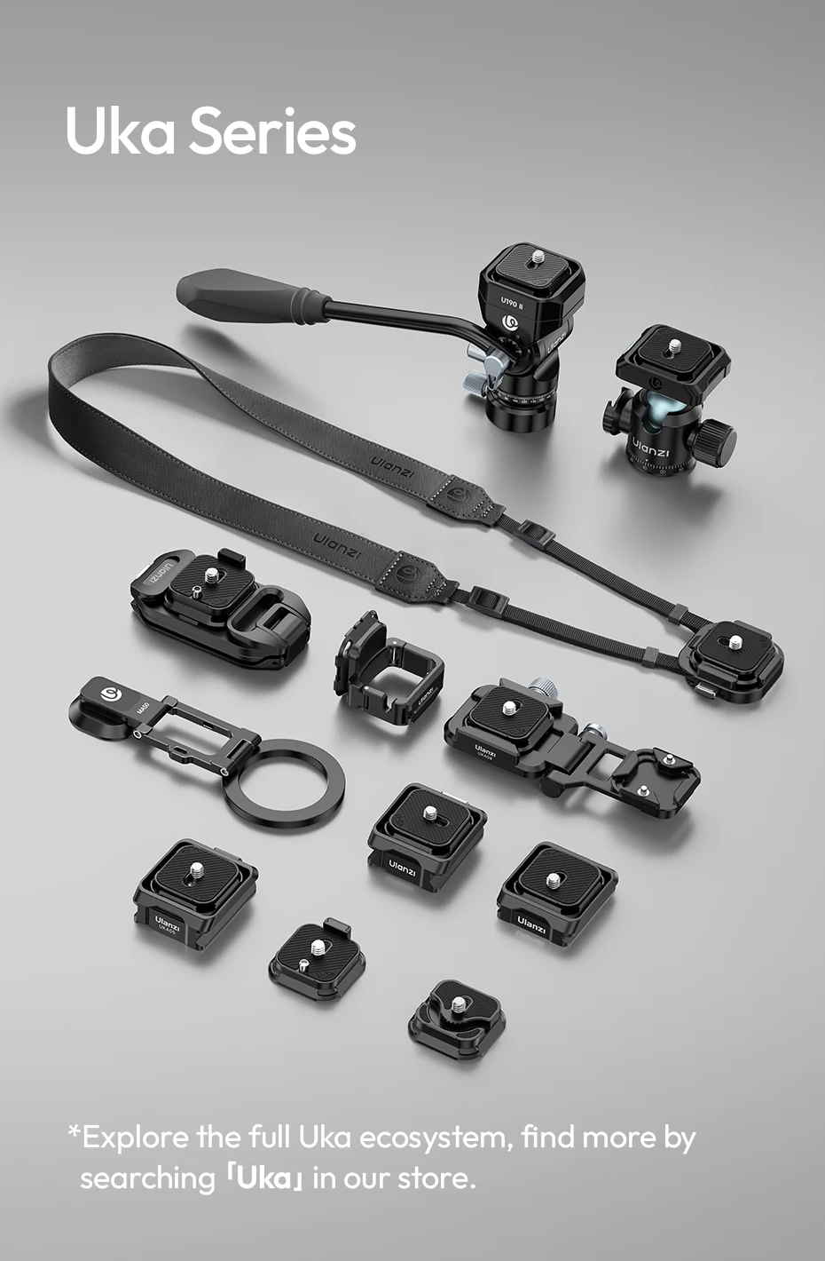 Ulanzi UKA07 Uka Schnellspann-Set für Rucksack, problemlos, zum Aufhängen, 10 kg Tragfähigkeit, für Arca-Swiss und F38 Schnellspannsystem – Detail 17