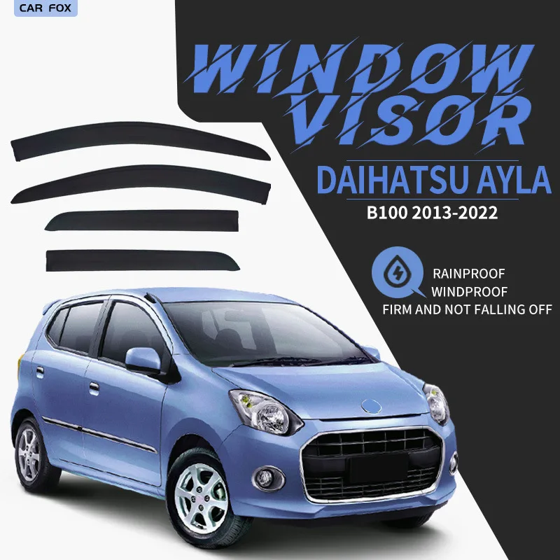 

Для Daihatsu Ayla B100 2013-2022: Дефлекторы окон, козырьки от солнца и дождя, защита от ветра, аксессуары для авто