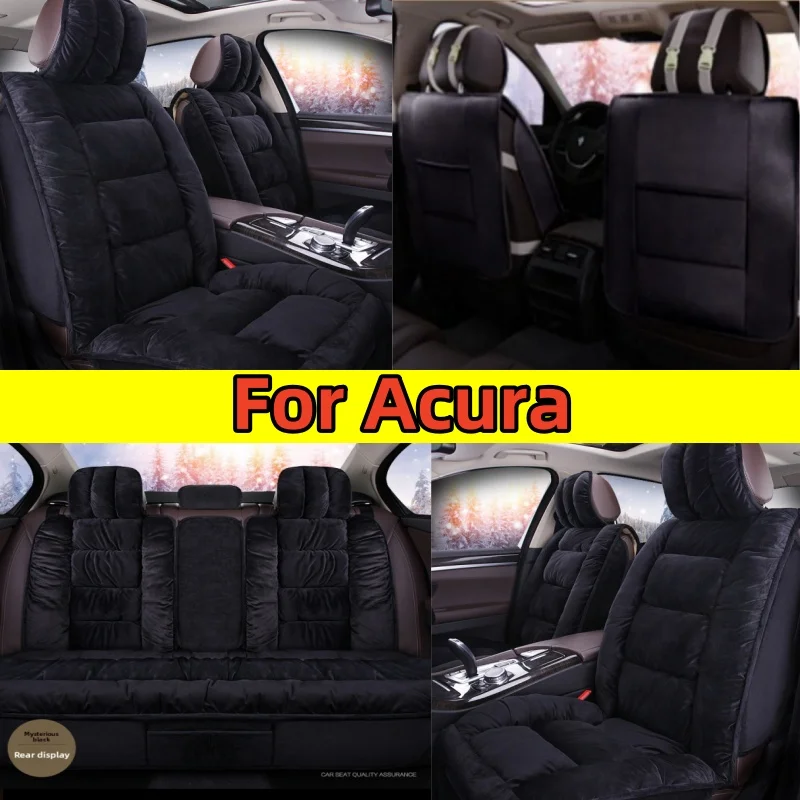 

For Acura ZDX 2006-2024Car seat cover short plush winter thickened warmth and thickened front and rear row full wrap seat cover