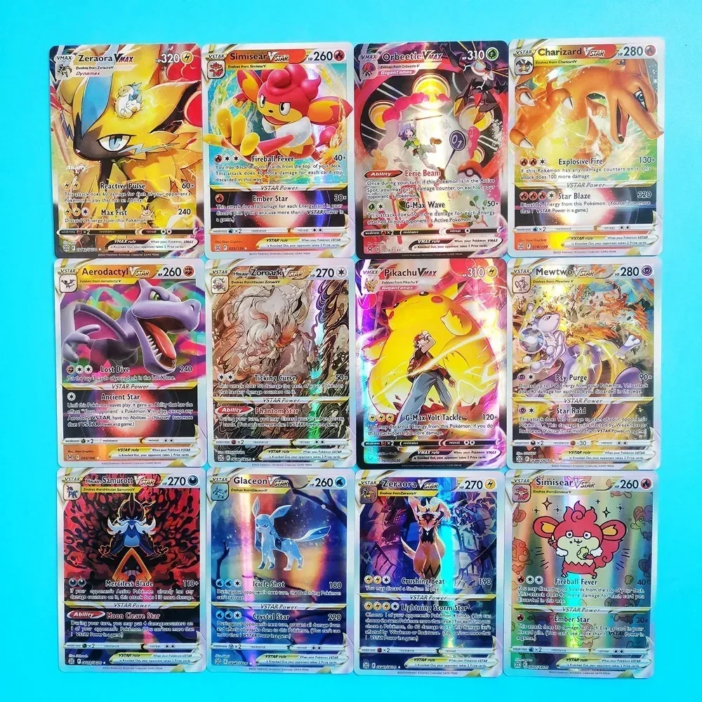 Pokemon Escarlate e Violeta Full Flash Card, 100Ex 100GX 100Vmax Vstar Jogo, Coleção Cartões, Koridon MiraidonBattle Cards, Novo, 2024