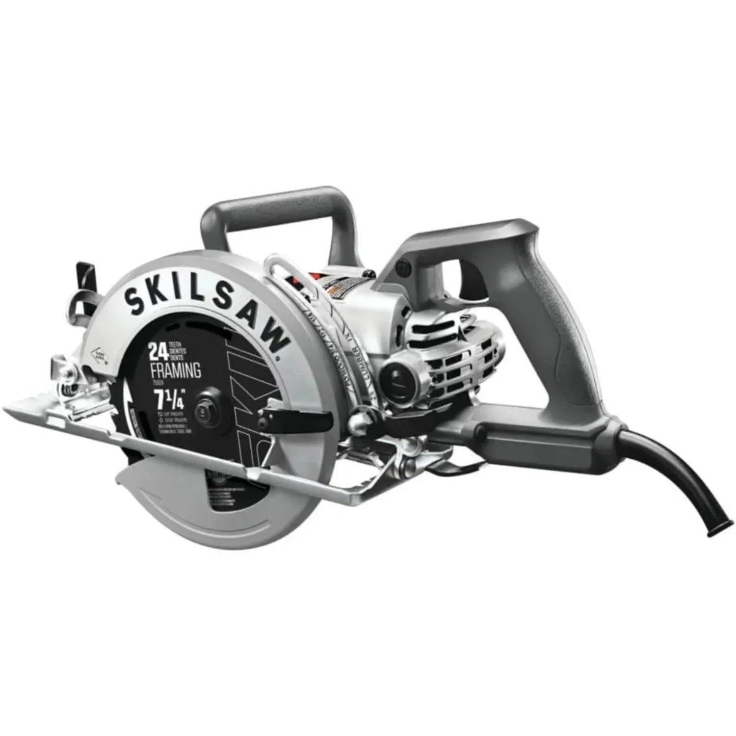 7-1/4 In. Worm Drive Circular Saw With Twist Lock Plug- SPT77W-71