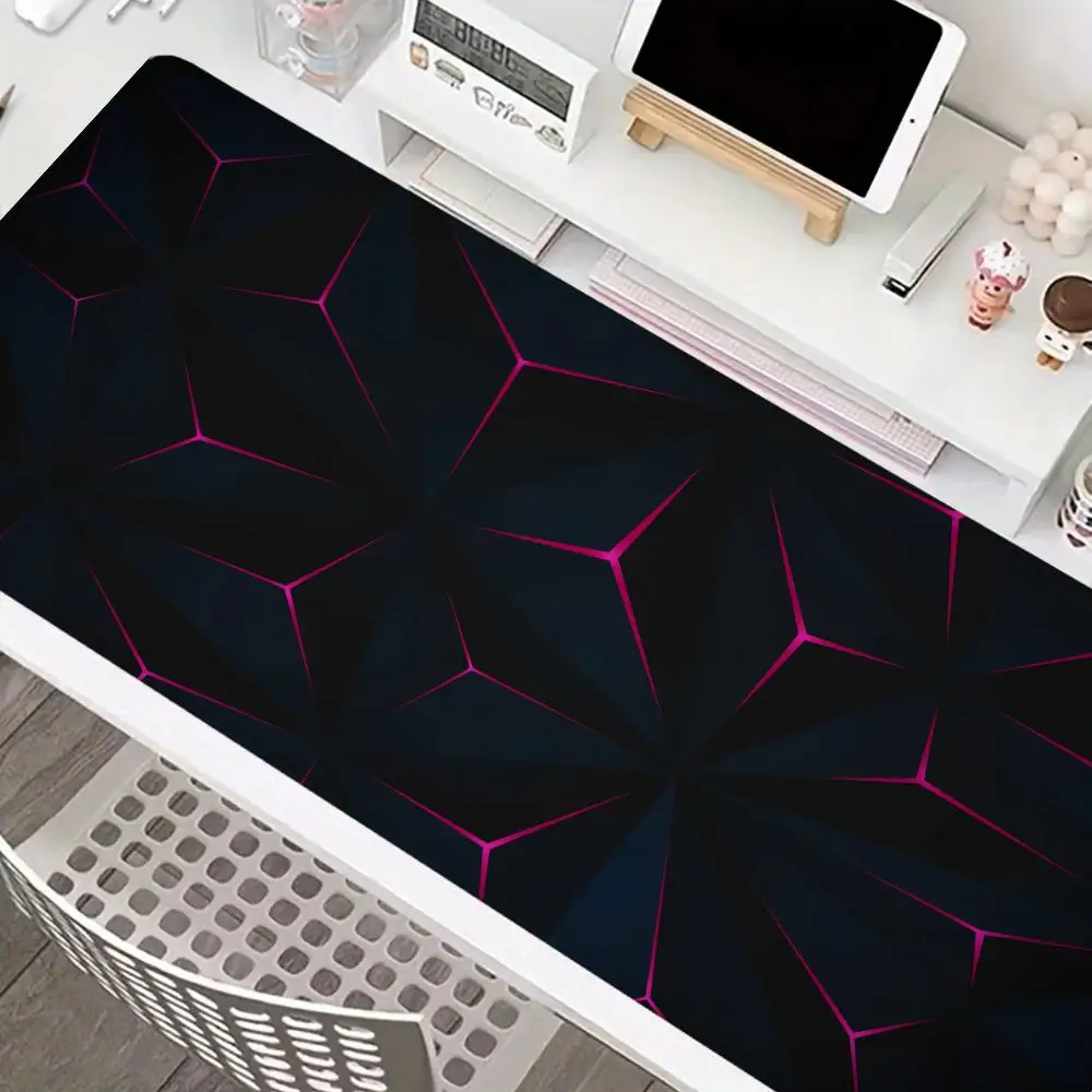 Alas Mouse Prisma Heksagonal Alas Mouse Permainan Alas Meja Komputer Ukuran Besar Alas Keyboard Alas Mouse Komputer Alas Mouse Gamer