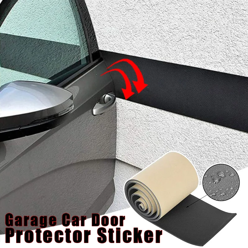 

200x20cm Garage Anti-collision Strip Car Door Protector Bumper Guard Rubber Strip Waterproof Wall Protection Pads Safe Parking