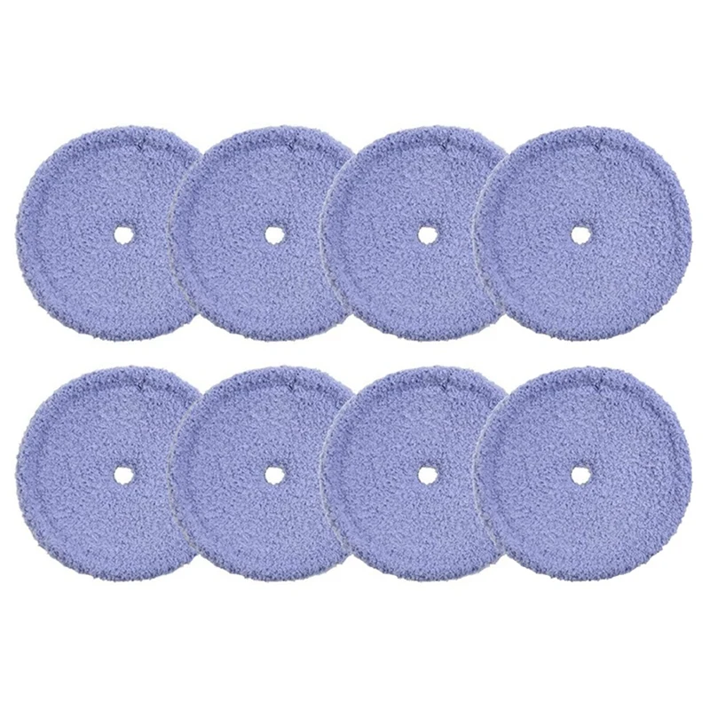 8PCS Washable Microfiber Mop Pads For EVERYBOT Edge RS700 RS500 Robot Vacuum Cleaner Replacement Accessories Mop Cloth