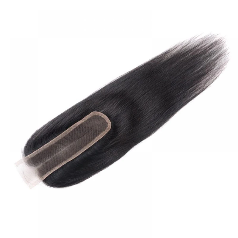 2x6 레이스 클로저 생인모 스트레이트 롱 딥 파팅 킴 K 클로저 100% 인모 내추럴 컬러 프리플러킹 풀 엔드