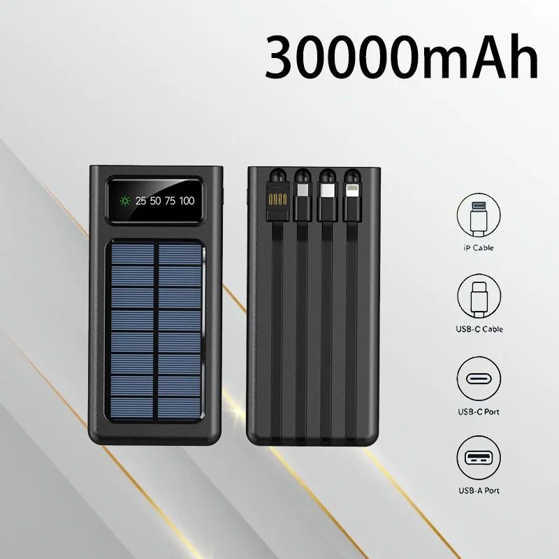 Portable Dual Way Fast Charging Power Bank Large Capacity Outdoor Mobile Power Supply For Travel Camping Daily Use