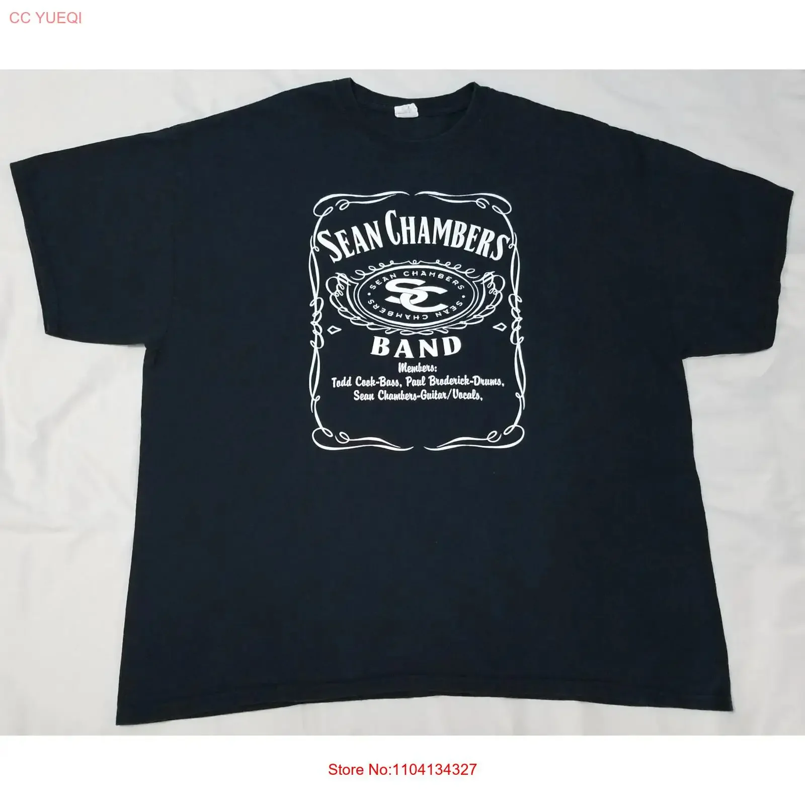 Sean Chambers Band shirt size 2XL blues rock and roll guitarist guitar vintage Washed fashion Stretched Top For Everyday Wear