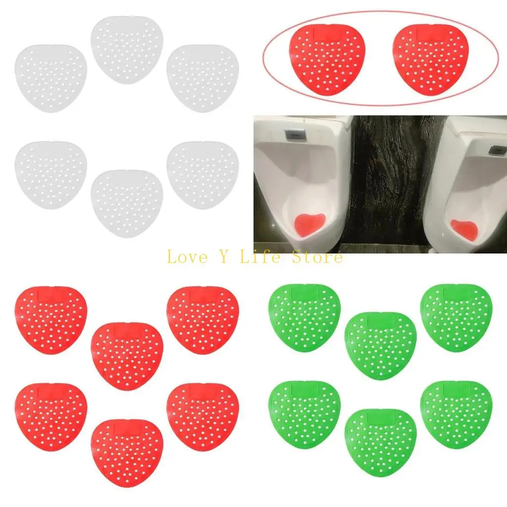 

L74C Splash Easy Urinal Mat Activated Carbons Odor Reduction Plastic Bathroom Aid 6pcs