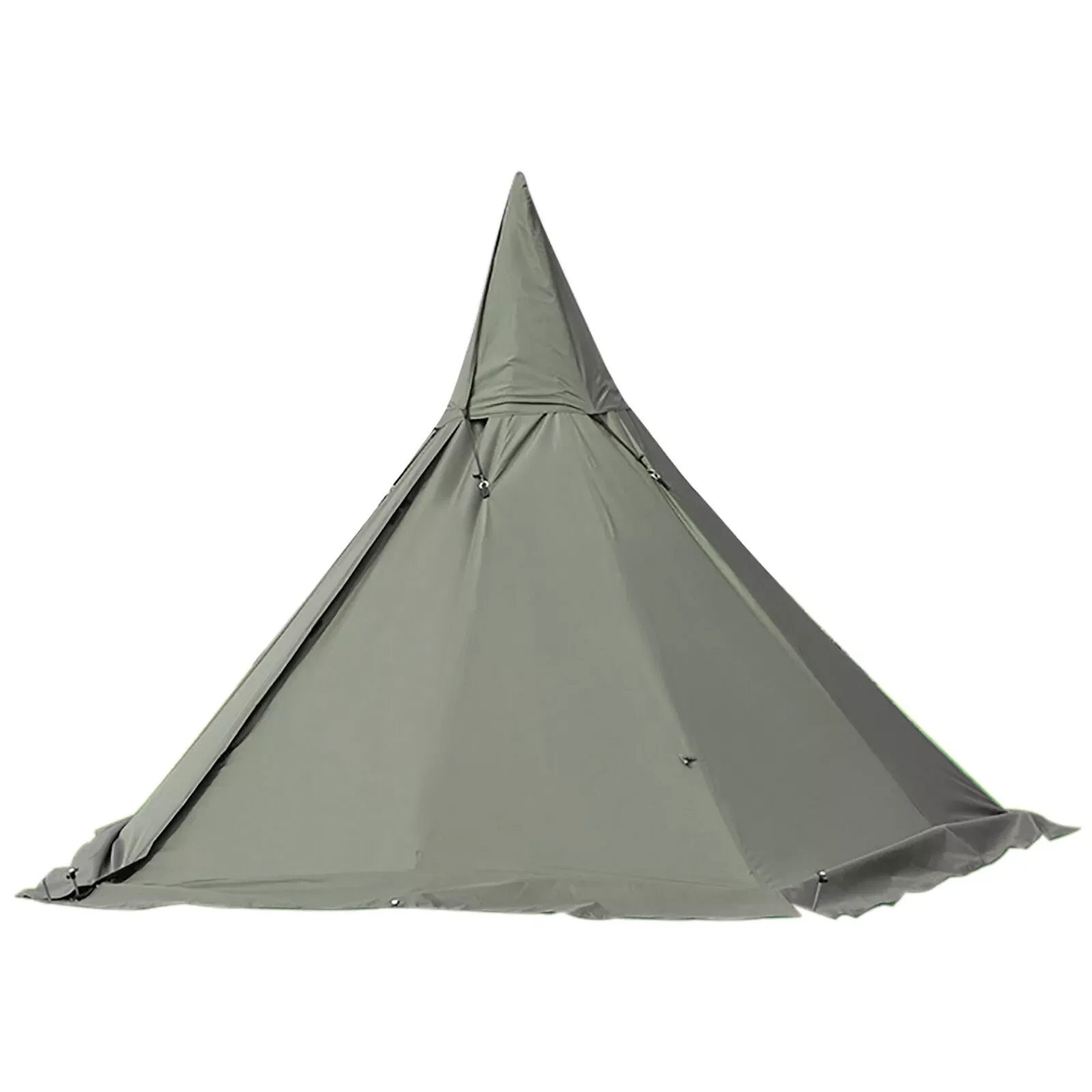 Tenda da campeggio all'aperto, tenda per tipi, tenda impermeabile per escursioni a 4 stagioni e 2 ante, tenda verde da esterno traspirante