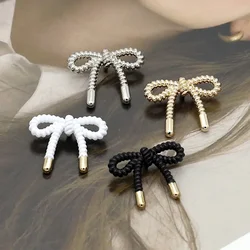 10pcs Creative Bowknot Buttons Beautiful Gold/Silver Color Metal Bowknot Shank Buttons Blouse Skirt Buttons