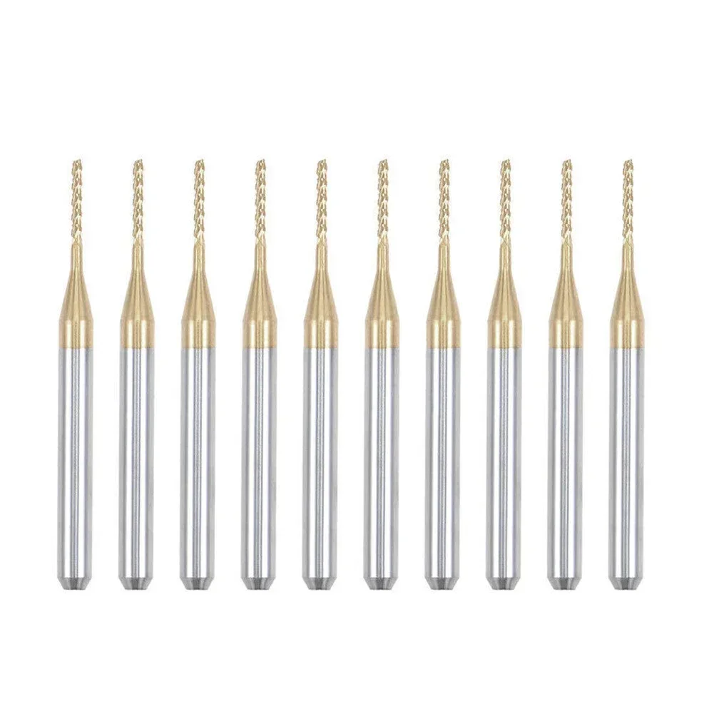 10 stks Boor Set 1mm Jas Carbide Frees Graveren CNC Frezen 1/8 "Schacht Graveren Gereedschap