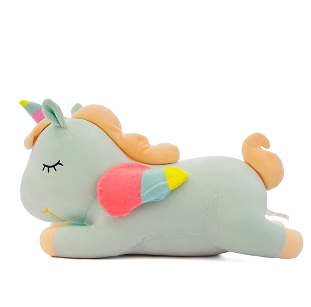 28CM birçok boyutu Unicorn Action Figure peluş oyuncak Huggable ayı bebek bebek kız uyku uzun yastık sevimli yatak Gir şenlikli hediye