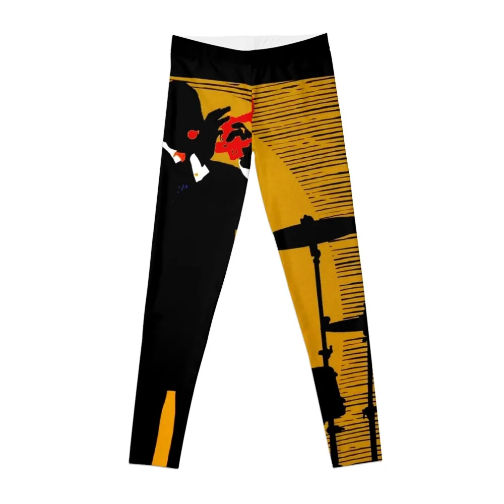 

NEW ORLEANS : Vintage Mardi Gras Samba Orpheus Print Leggings active wear trousers gym womans Womens Leggings