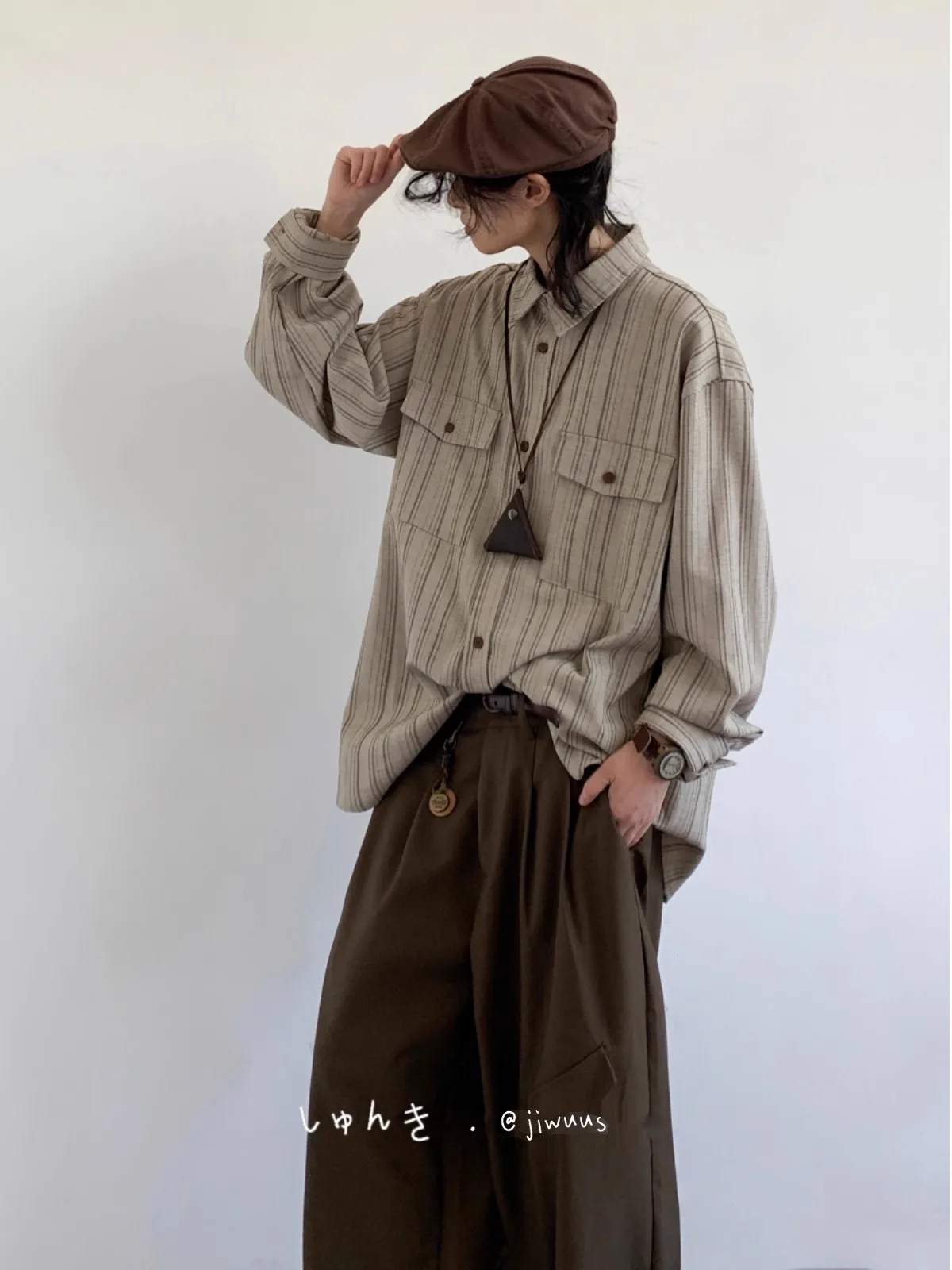

Mauroicardi Spring Autumn Oversized Thin Flowy Soft Striped Shirt Men Long Sleeve Luxury Designer Japanese Style Vintage Clothes