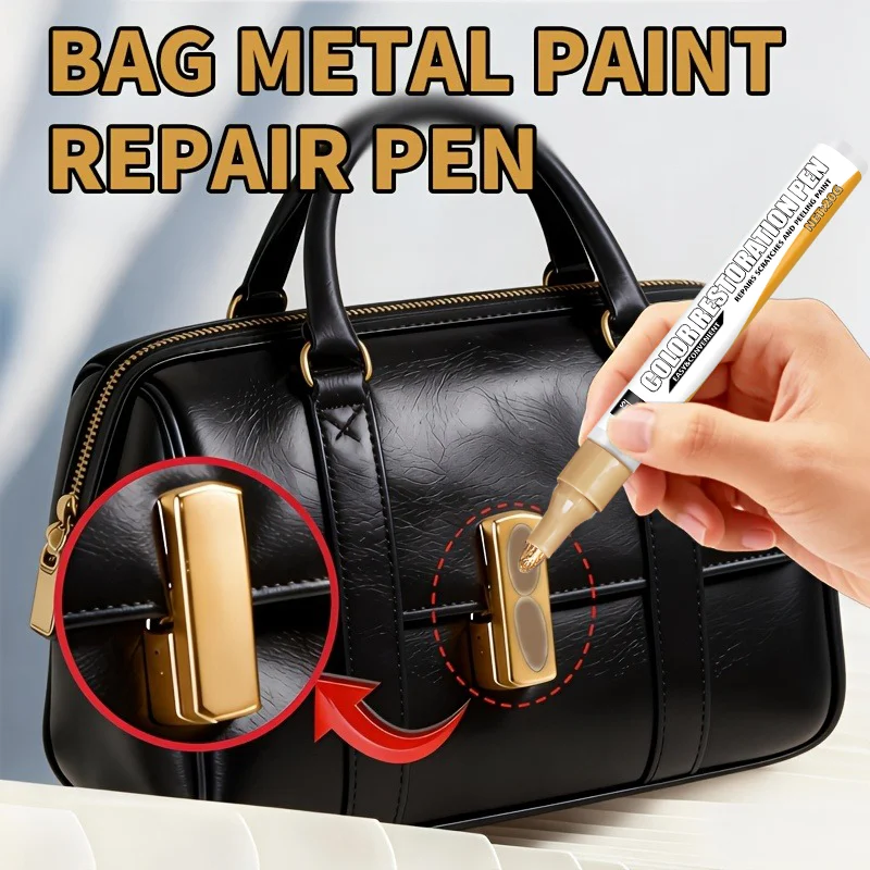 Golden Zipper Repair Pen, Suitable for Color Touch-Up of Oxidized Metal.