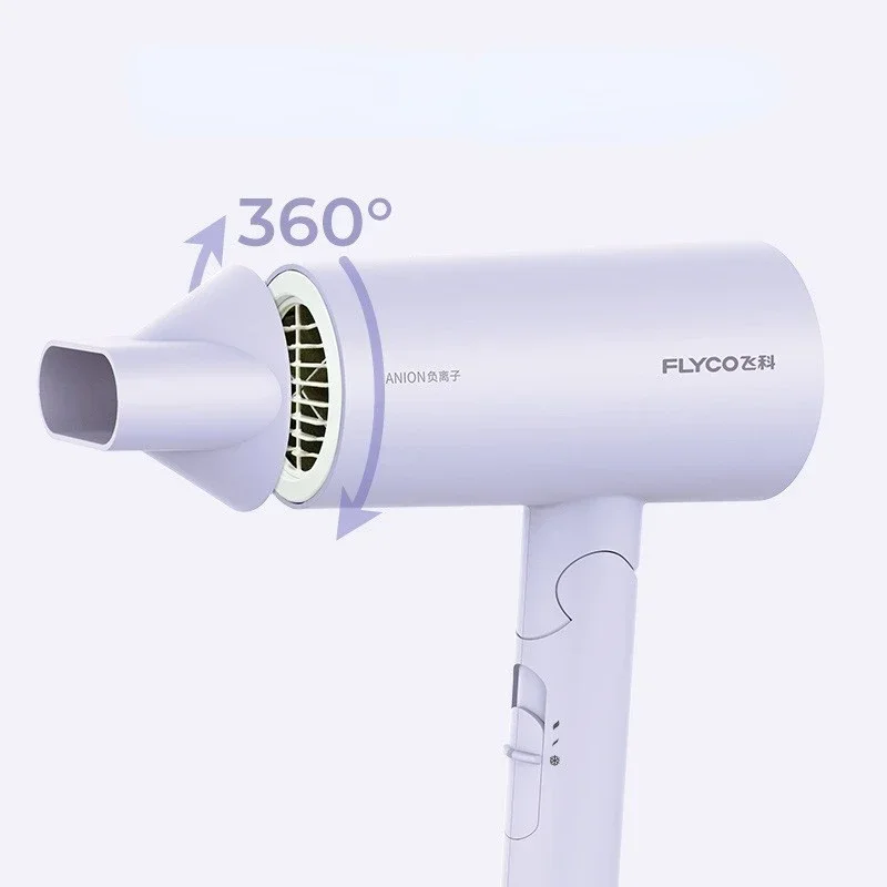Hair Dryer Negative Ion Thermostatic Hair Care 1800W Home Dormitory Foldable Blowing for Students Secador De Cabelo Profissional