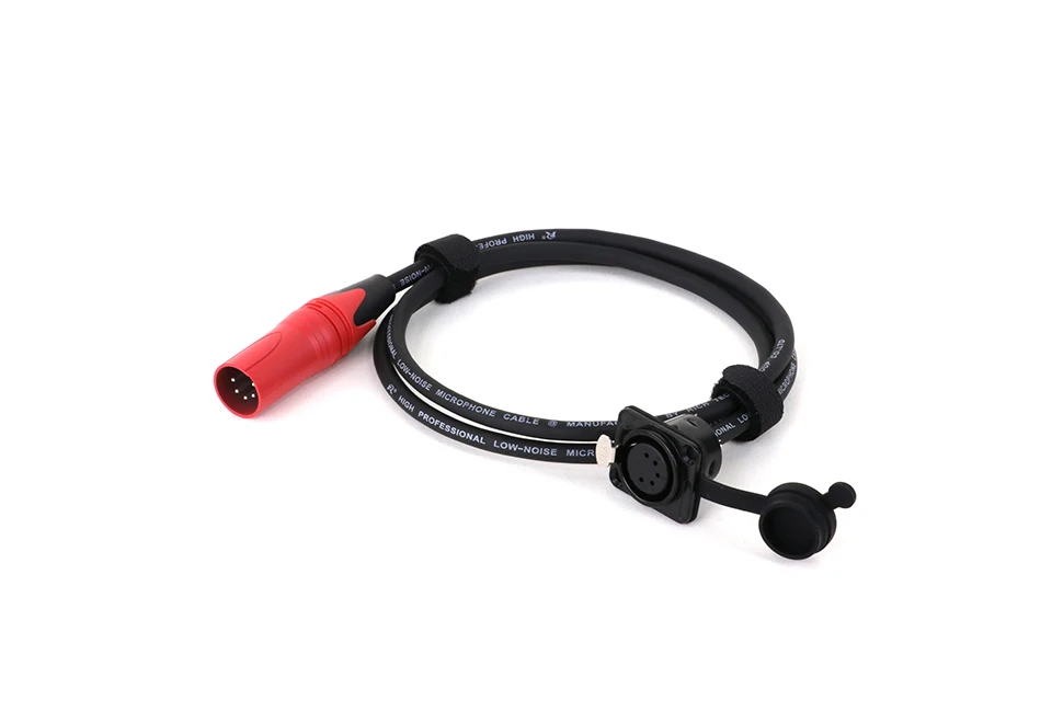 0,3–15 m D-Typ 5-polige XLR-Buchse für Schalttafelmontage zum Durchgang des Steckverbinders, XLR-Kabel – kein Löten für Pro-Audio-Installationen – Detail 3