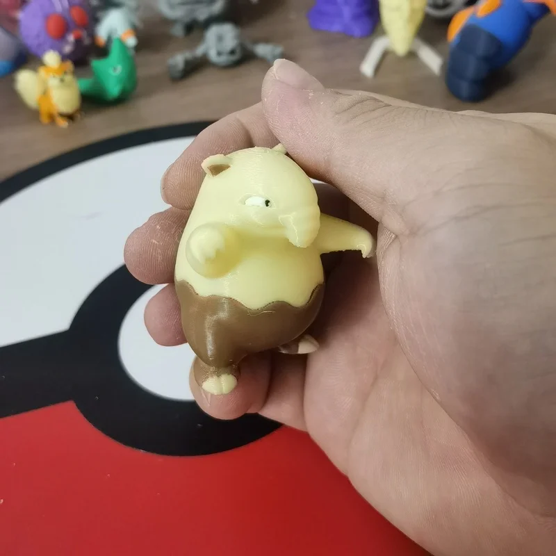 Anime Drowzee Cartoon Character Proportion World 1:20 Diy 3D Printing Action Figure Cute Character Desktop Model Kids Toy Gift