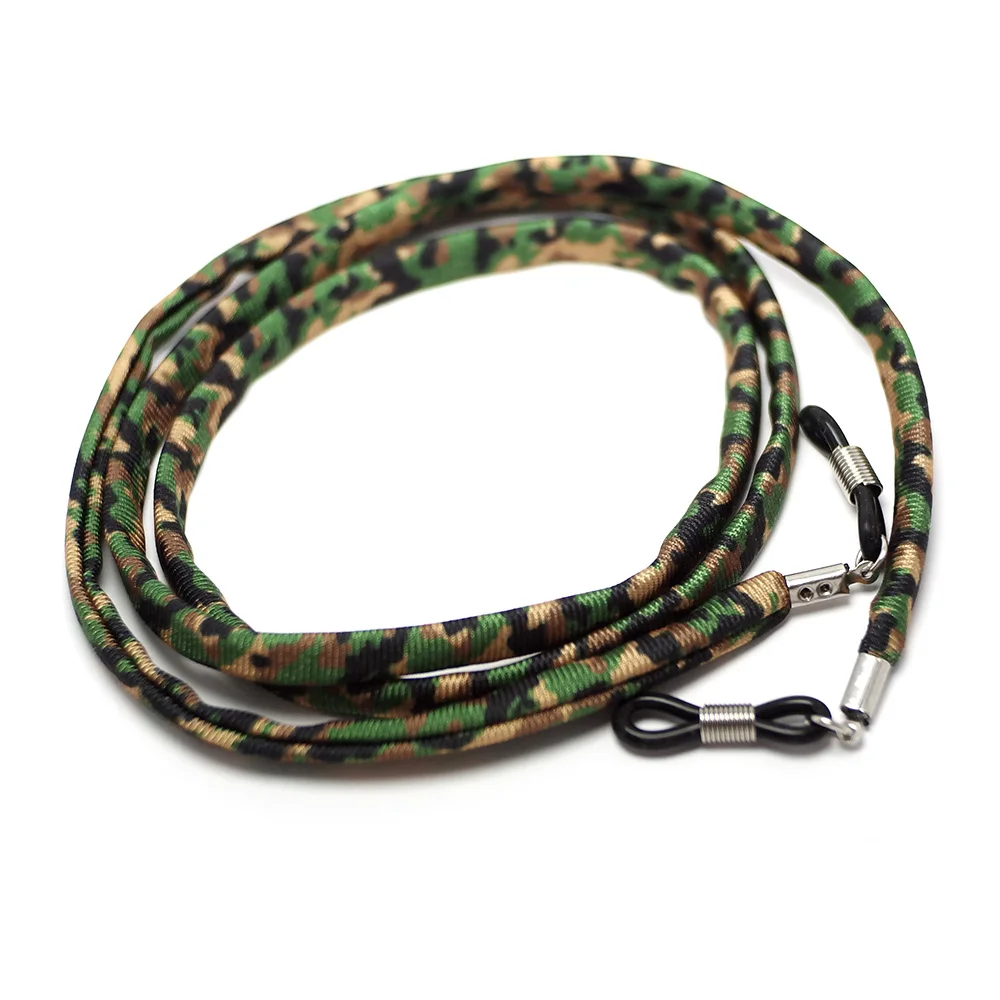 Stitched Lycra Cord Strips Spectacle Chain,Camouflage Green Rope Spectacle Strap,Sunglasses Chain,Lace Eyeglass Cord