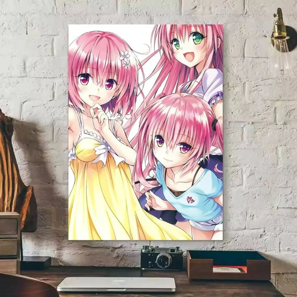 To Love-Ru MoMo  Poster Waterproof HD Art Wall Decal Self-Adhesive Print