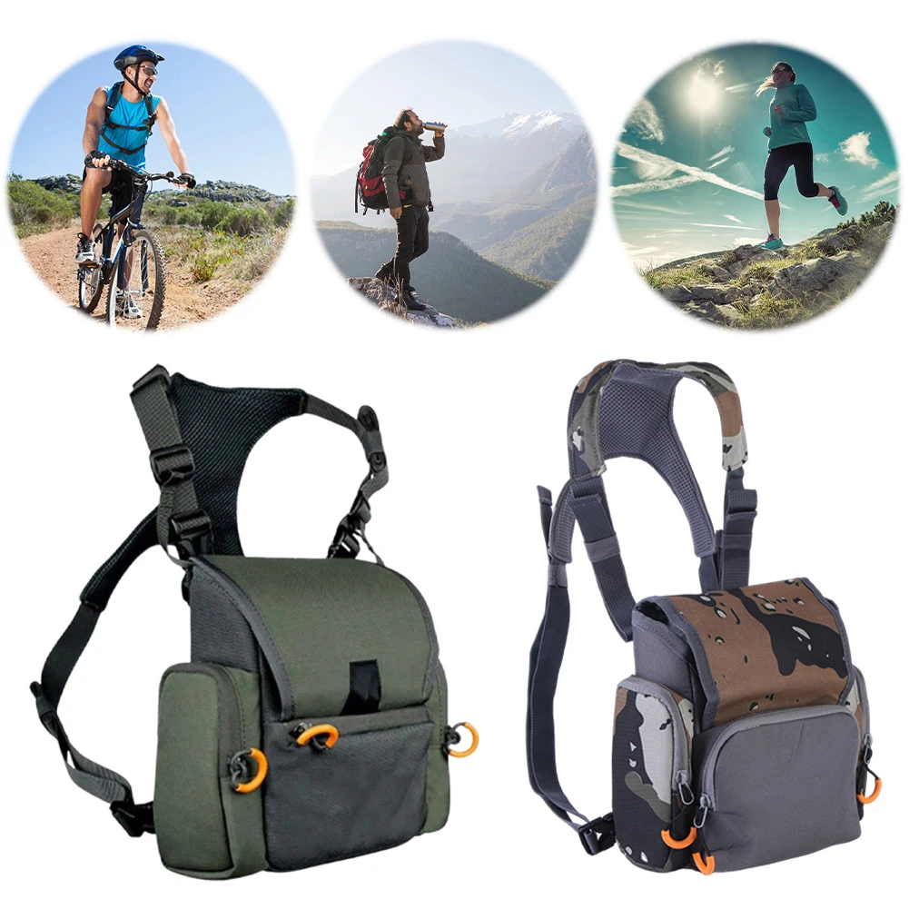 حزمة صدر مجهر مع حقيبة Rangefinder وغطاء للمطر مع غطاء للمطر قابل للتعديل بسعة كبيرة للصيد