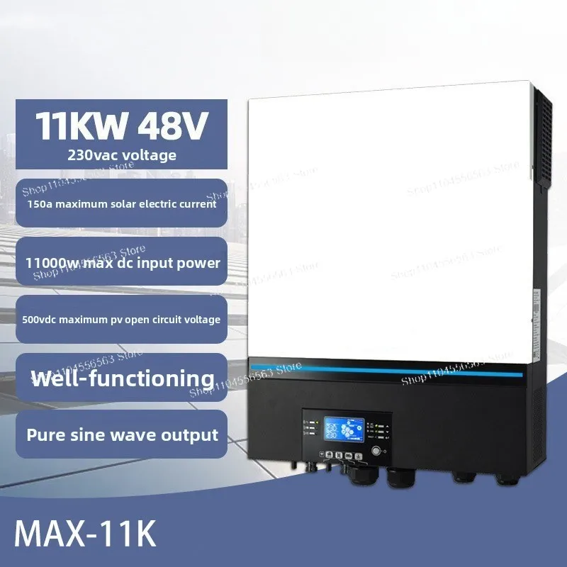 

11KW Off Grid Solar Inverter Built In MPPT Charger Support Parallel WiFi BMS Household Outdoor Solar Power Generation Equipment
