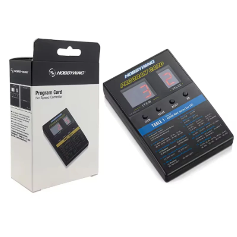 Hobbywing LED Digital Programming Card Suitable for EZRUN QUICRUN SEAKING PLATINUM V1/V2, FLYFUN V5, Skywalker V2