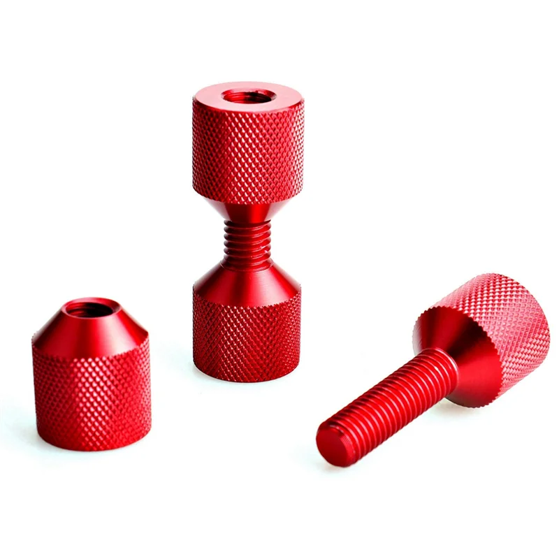 

QB-4 Pcs Aluminium Flange Two Hole Pins 1-1/8 Inch Two Hole Alignment Pins & 1-5/8 Inch Detachable Flange