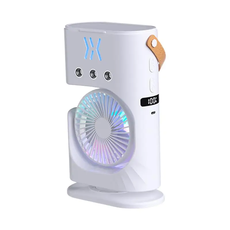 

Mini Spray Water Mist Fan Spraying Water Misting Fan For Table Portable Water Spray Fan For Moisturizing Outdoors Mister Desk