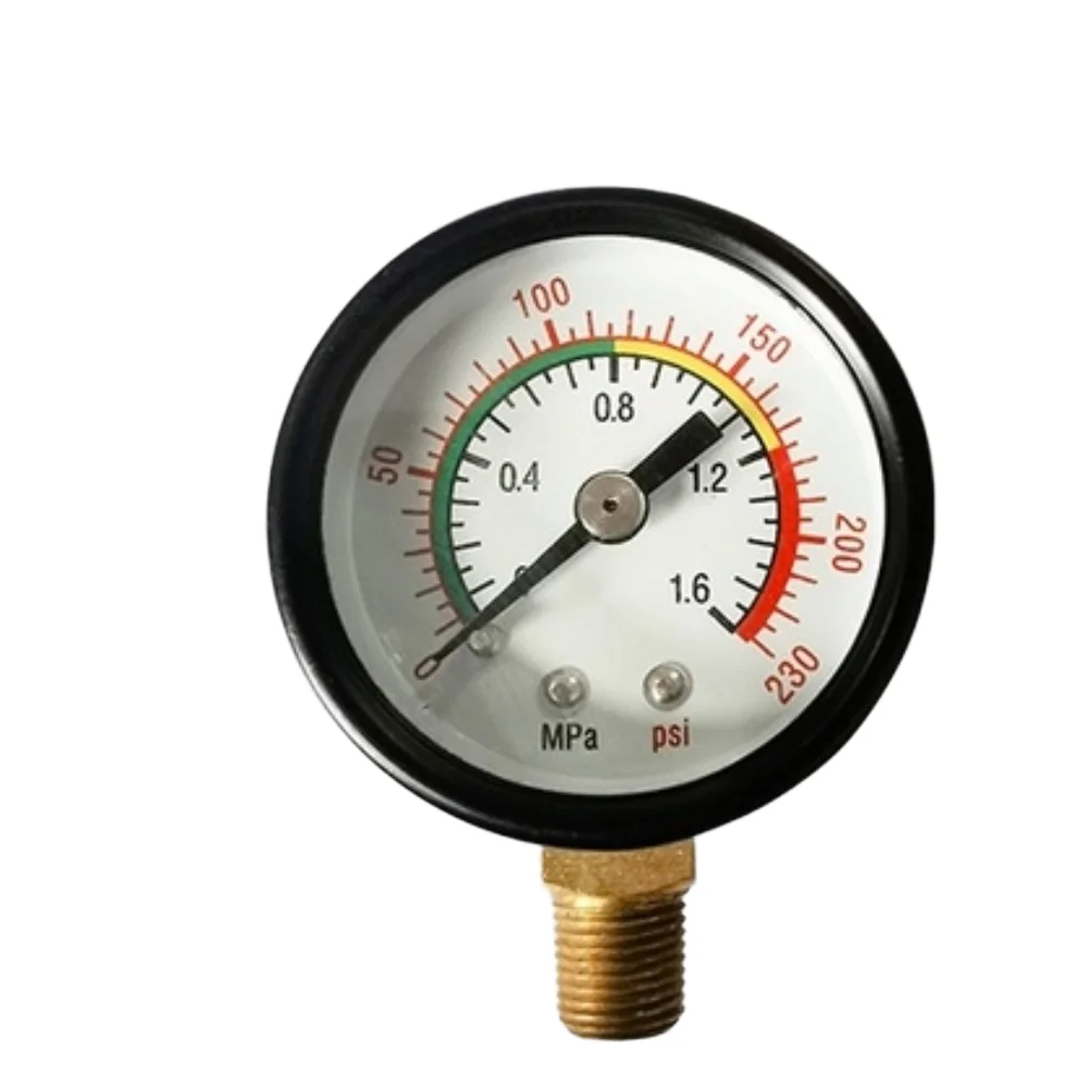 0-1.6MPa Radial Pressure Gauge With 4cm Diameter High Accuracy Industrial Pressure Meter For Steam Water Oil And Air Tools