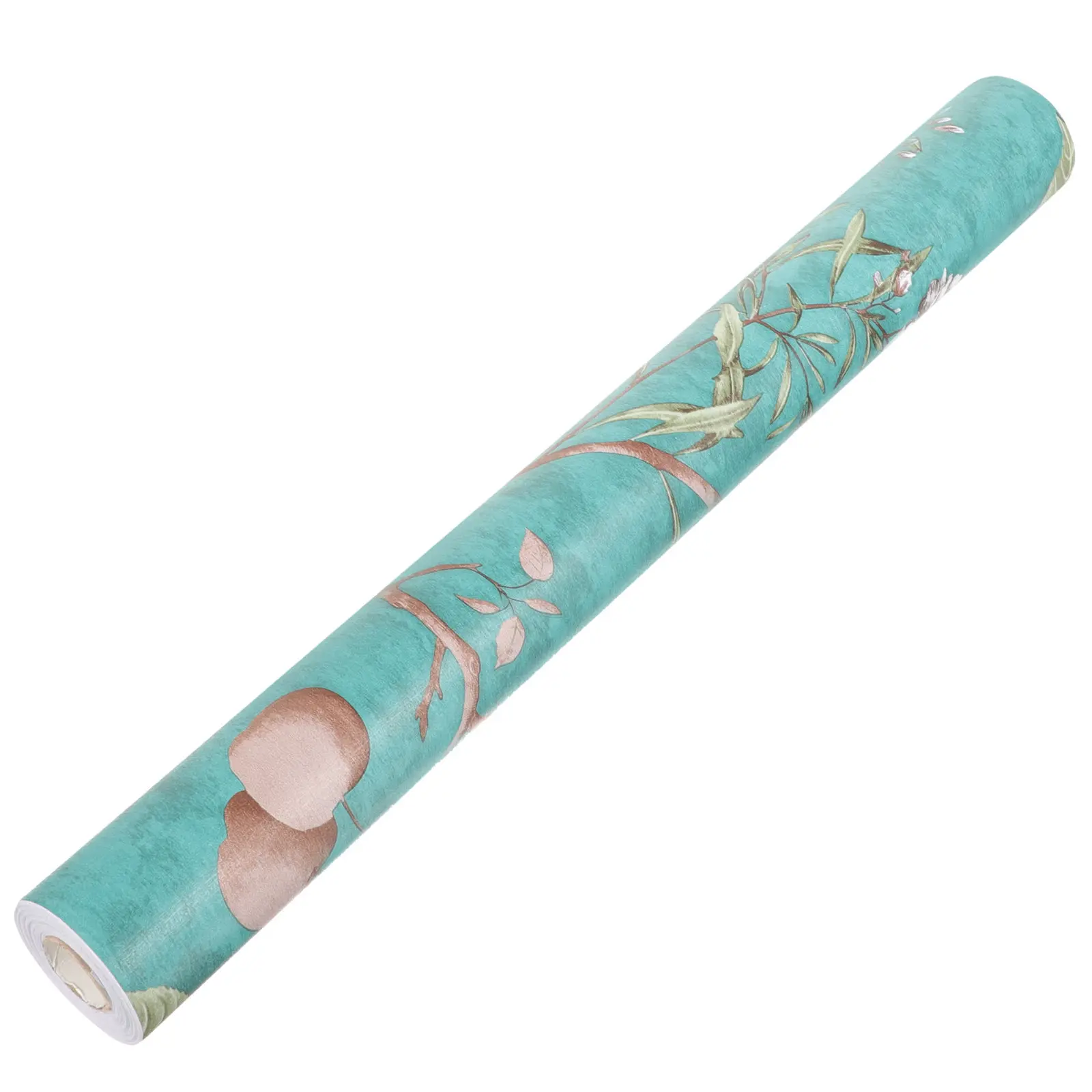 green-wallpaper-vintage-home-decor-bird-flower-decorative-for-living-room-aesthetic-floral