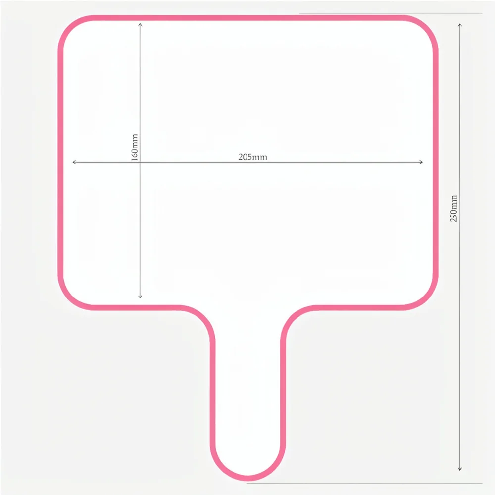 Dry Erase Board Double Sided Handheld Whiteboard For School Teaching Office Meeting Display Pad Kids Interaction
